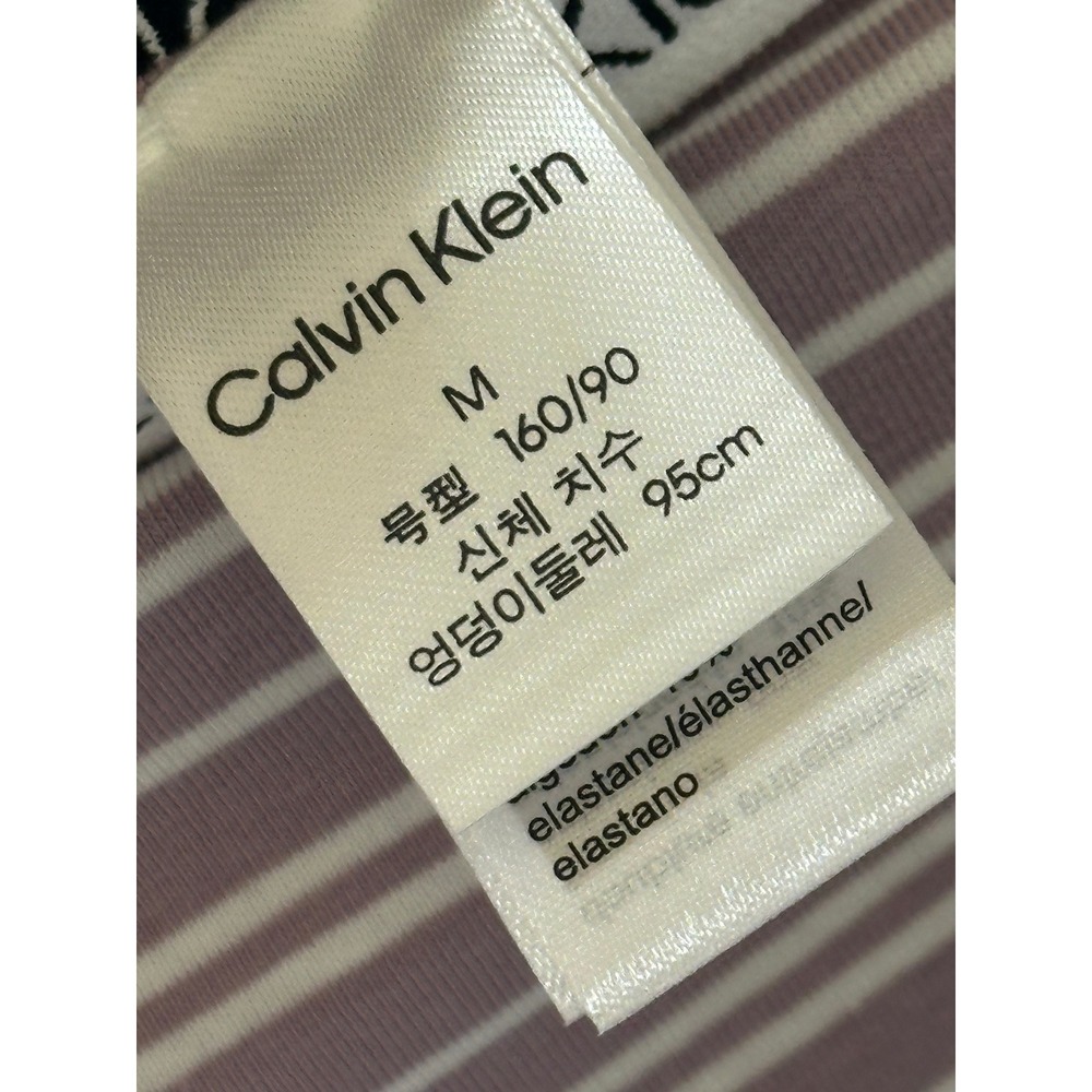 Calvin Klein Women Panties Medium Purple Grey NWT 3-Pack Bikini Logo Waistband - Picture 2 of 9